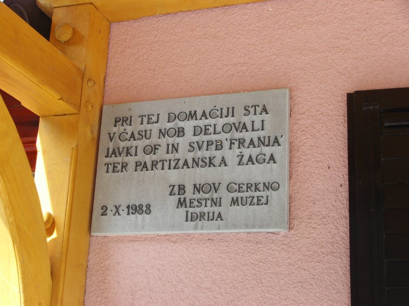 Obležje v Logu za javko SVPBF in žago